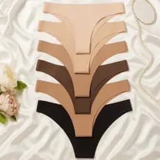 Kit 6 Calcinhas Tanga Sem Costura ou kit com 3 calcinhas