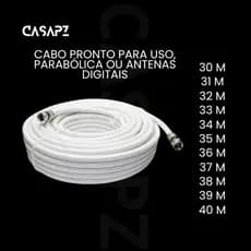 Cabo Coaxial Para TV Pronto Com Conexões Para Uso 30M 31M 32M 33M 34M 35M 36M 37M 38M 39M 40M