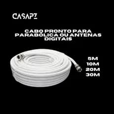 Fio Pronto Para Antenas Digital 5M 10M 20M 30M