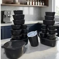Kit 21 Potes Mais Jarra 1.800 ml , ou Opção  Kit 11 potes Mais Jarra 1.800 ml   Herméticos Freezer e Microondas