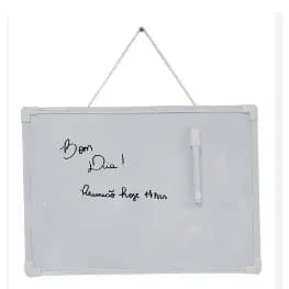 Lousa Quadro Branco Magnético Para Recados e Lembretes Com Caneta 50x35 cm