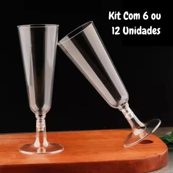 Taça Acrílica 130ml  Translucida Para Festa Comemorações Drinks Sobremesa