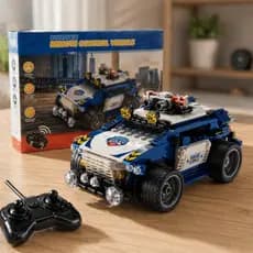 Carrinho Blocos De Montar Com 302 Peças Com Controle Remoto Colecionável Brinquedo Infantil Criança