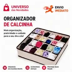 Organizador De Peças Íntimas Com 24 Divisórias Casa