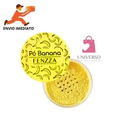 Pó Compacto Facial Banana Translúcido Anti Brilho Não Estoura No Flash Maquiagem