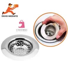 Ralo Para  Pia Cozinha 90mm 9,0 Válvula 3. 1/2 Aço Inox