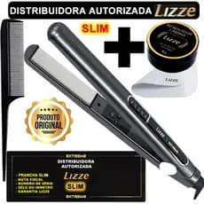 Chapinha Prancha Lizze Extreme Slim 480º F ORIGINAL + Cera Renovadora + Brindes