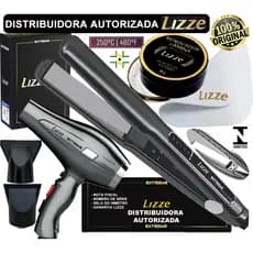 Kit Prancha Lizze Extreme 480º F + Secador Lizze Extreme 2400w *NOVO* ORIGINAL* + BRINDES