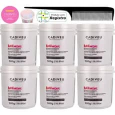 Kit 6 Pó Descolorante Cadiveu Buriti Mechas Original + Brinde