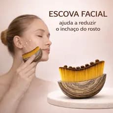 Escova Facial para Drenagem Linfática, Contorno Facial, Massageador Facial Anti-Inchaço NPRZ