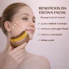 Escova Facial para Drenagem Linfática, Contorno Facial, Massageador Facial Anti-Inchaço, Massagem de Beleza Facial EY1Y