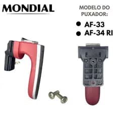 Puxador Cabo Air Fryer Af-33 Af-34 R Vermelho Mondial Original
