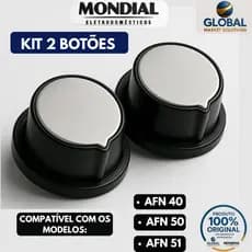 Botão Air Fryer Mondial Timer e Temperatura AFN40 AFN50 AFN51 – Compatível com Modelos de 4L e 5L