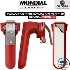 Puxador para Air Fryer Mondial Modelo  AFN-40/AFN-50 Vermelho