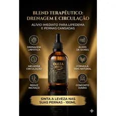 Óleo de Massagem para Retenção e Pernas Pesadas  Drenagem Diária  Alívio para Inchaço e Lipedema