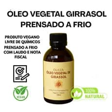 Óleo de Girassol 100% Puro e Natural – Rico em Vitamina E – Hidratação e Proteção da Pele e dos Cabelos