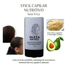 Bastão Modelador Anti Frizz Oleza Controle Imediato , Brilho Natural e Fios no Lugar o Dia Todo Formula Limpa e Vegana
