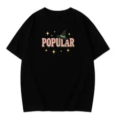 Camiseta Minimalista Wicked Popular Ariana Grande 100% Algodão Filme Musical