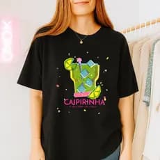 Camisa Estampada Caipirinha Cachaça Brasilidade 100% Algodão