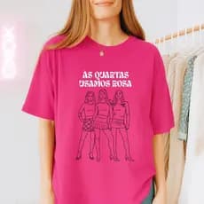Camiseta ás quartas usamos Rosa T-shirt Unissex Meninas Malvadas Filme Anos 200