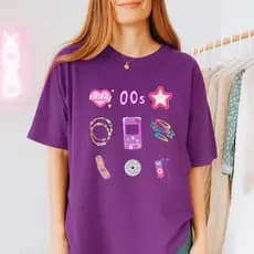Camisa Referência Anos 2000 T-shirt Nostálgica MP3 Blusa 100% Algodão UNISSEX Retrô