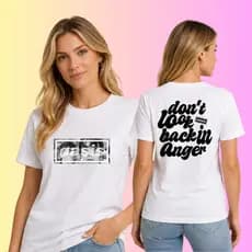Tshirt Personalizada Da Banda Oasis Música Rock Don’t Look Back in Anger l Camiseta 100% Algodão Unissex