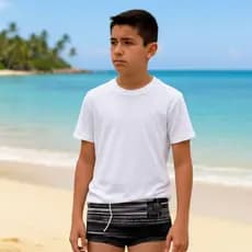 Sunga Boxer Juvenil Forrada Com Cordão Masculina Moda Praia Natação Envio Imediato