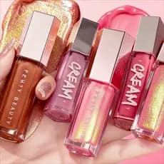 Moda Fenty Beauty Lip Glaze Umedecer Brilho Glitter Plumper Maquiagem Para Iniciantes Batom Líquido Feminina Cosméticos