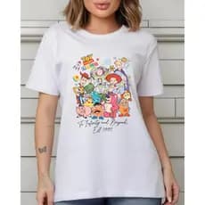 Camiseta Adulto Amigos Toy Story 100% Algodão Unissex