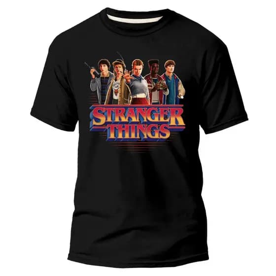 Camiseta Adulto  E Infantil Juvenil Stranger Things Unissex 100% Algodão Serie