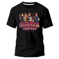 Camiseta Adulto  E Infantil Juvenil Stranger Things Unissex 100% Algodão Serie