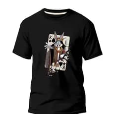 Camiseta Adulto Rei Pernalonga Unissex 100% Algodão