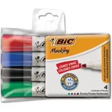 Caneta Bic Caneta Para Quadro Branco Kit Com 4 Cores