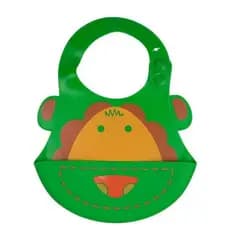 Kababy Leão Babador Silicone Verde 6+ Meses