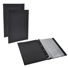 Kit Pasta Catalogo Ofício A4 Com 10 Envelopes 2und Preto ACP