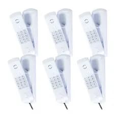 Telefone Com Fio TC 20 Cinza Ártico Intelbras - 6 Unidades