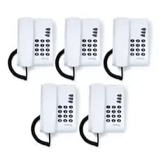 Telefone Fixo Com Fio Pleno Intelbras Sem Chave Cinza Ártico - 5 Unidades