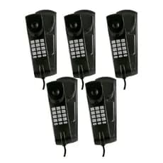 Telefone Gôndola com Fio Intelbras com Função Interfone  TC 20 Preto - 5 Unidades