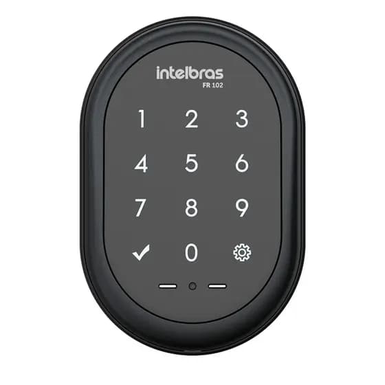 Fechadura Digital Eletrônica de Sobrepor FR 102 Intelbras - Preto