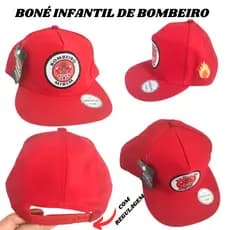 BONÉ INFANTIL  DE BOMBEIRO BARATO