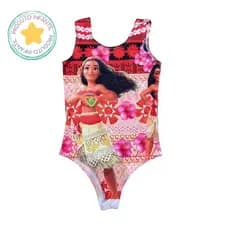 Body Collant Infantil Moana Fantasia de Carnaval