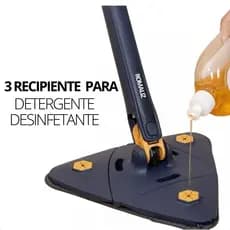 Mop Triangular Giratorio 360 Esfregão Limpeza