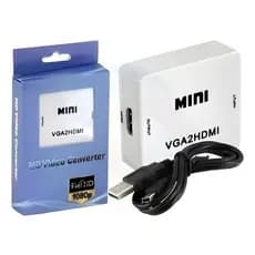 Conversor Vga Com Audio P2 Para Hdmi Full Hd Vga2hdmi Barato