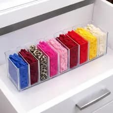 Colmeia Clean 10 Divisorias Para Organização De Gavetas Calcinha, Meia, Cueca Gravatas Tamanho-PP
