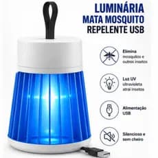 Armadilha Mata Mosquito Elétrica USB Luminária Repelente Mata Mosca Pernilongo Sem Veneno