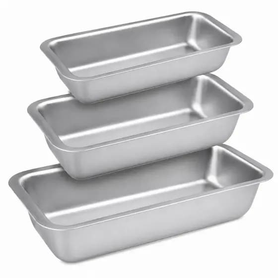 Conjunto Formas Pao Bolo Aluminio Resistente 3 Pecas Assadeiras Duraveis
