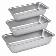 Conjunto Formas Pao Bolo Aluminio Resistente 3 Pecas Assadeiras Duraveis