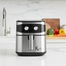 Fritadeira Elétrica 6,5l 1500w Preta E Inox 110v Ou 220v