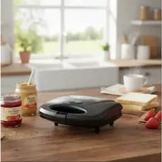Sanduicheira Grill Elétrica 750W Antiaderente Koti Preta Faz 2 Sanduíches Rápido 110V ou 220V