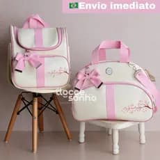 kit Mala maternidade 2 peças Luxo c/ mochila,Bolsa Maternidade p/ bebê menino/menina(LEO LEAO,GALHO)
